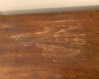 #11 entry table with 2 doors and 1 shelf as is finish48x12x29 $75.00