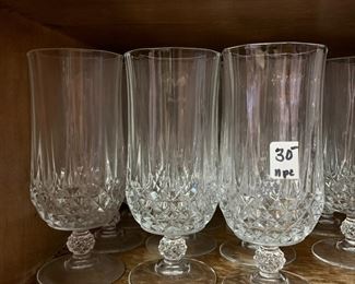 #14 11 crystal tea gobblets $30.00