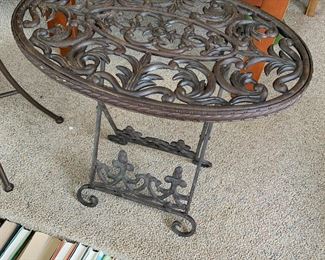 #18 Folding Cast Iron Table - 17.5x11.5x17.5 $45.00