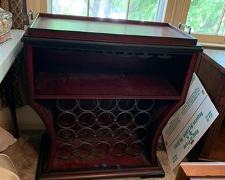#25 Laminate Wine Cabinet - 32x16x33 w/lift-off Tray Top holds 20 bottles $75.00