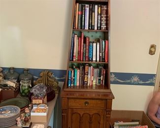 #28 Davis Solid Cherry Bookcase/Cabinet w/1 drawer & 1 door - (2 pc) - 21x16x31-80 $225.00