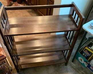 #34 Folding 3 Shelf Bookcase - 27x10x34 $30.00