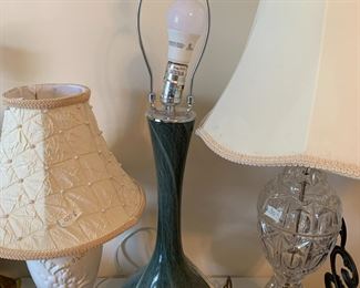 #46 Teal Mid-Century Lamp - 28" Tall $75.00