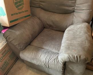 #69 Green Microfiber Recliner $65.00