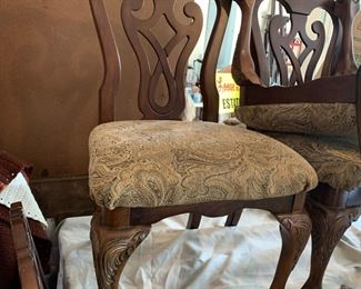 #72 Glass Top Table w/Ball & Claw Feet w/6 Chairs Ball & Claw Feet - 72x43x30 $180.00