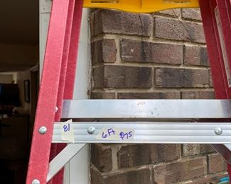 #81 Werner Fiberglass 6' Ladder $75.00