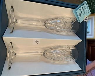 #88 Waterford "Marquis" Toasting flutes $20.00
