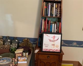 #28 Davis Solid Cherry Bookcase/Cabinet w/1 drawer & 1 door - (2 pc) - 21x16x31-80 $225.00