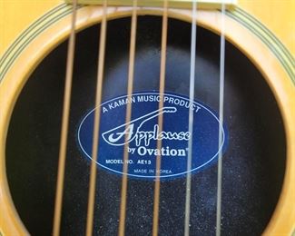 Applause by Ovation Model AE13 made in Korea