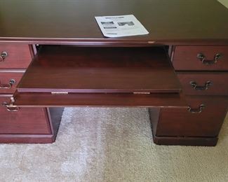 Sauder desk with pull-out