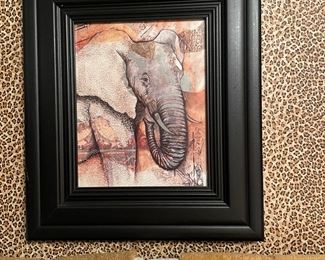 African Elephant Framed Wall Art