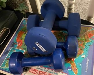 5 and 10 lb. Hand Weights 