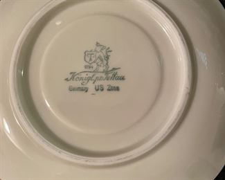 Konigl pr Tettau Germany 1794 Blue with Roses