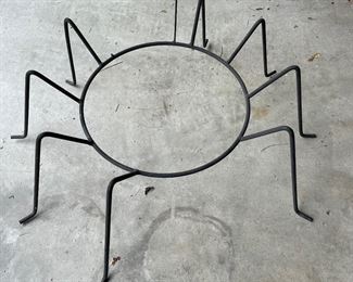 Wrought Iron Spider Basket / Bowl Stand