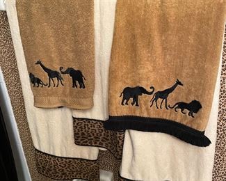 Safari Animal Bathroom Towel Set - 5 Piece Set -