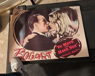 Bogart "To Have and Have Not" Movie Poster