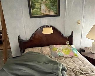 bed from antique bedroom set