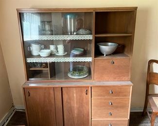 vintage 1960's china cabinet