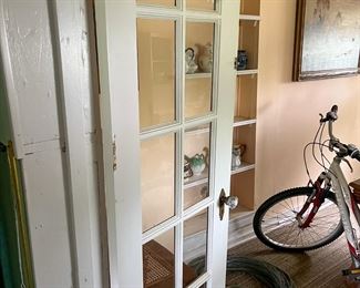 french doors....bike is not included in the sale