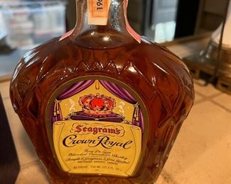 vintage Seagram's Crown Royal unopened bottle