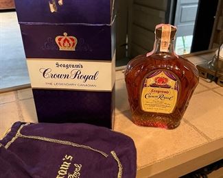 vintage Crown Royal Whiskey-unopened