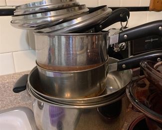 copper bottom pots and pan set