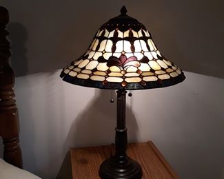 Table  lamp , stained glass shade 