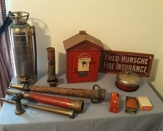 Fire fighter collection  of collectables 