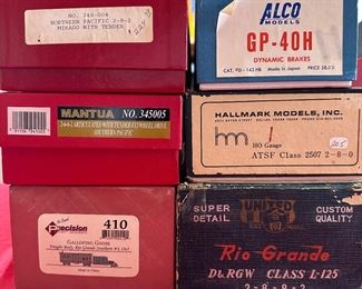 large train Ho scale collection