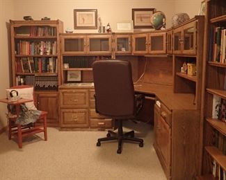 LARGE OFFICE SET UP,  WILL SELL PIECES SEPERATE SO YOU CAN MAKE YOUR OWN OFFICE