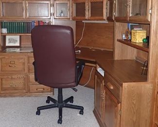 LARGE OFFICE SET UP,  WILL SELL PIECES SEPERATE SO YOU CAN MAKE YOUR OWN OFFICE