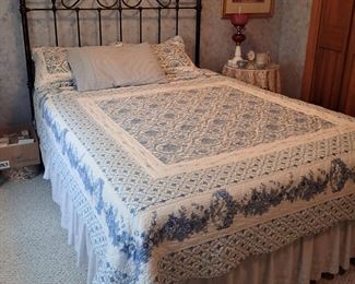 IRON BED WITH MATTRESS - BEDDING