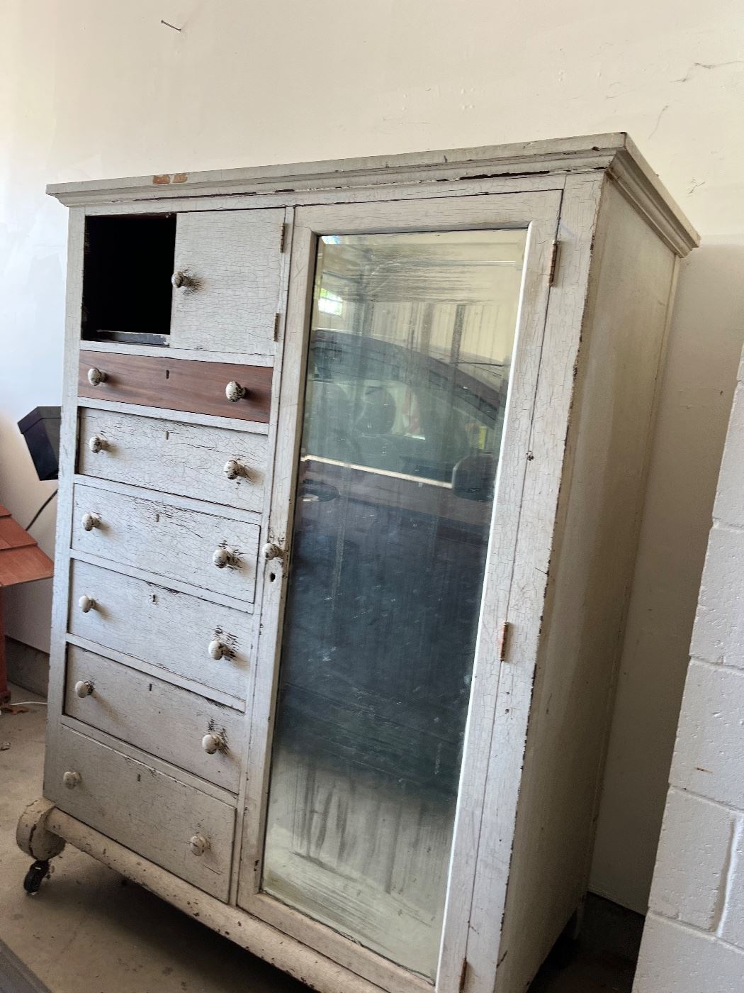 Antique armoire, could be refinished