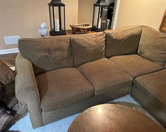 BUY IT NOW! $600. Crate and Barrel L-Shaped Sectional sofa