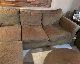 BUY IT NOW! $600. Crate and Barrel L-Shaped Sectional sofa