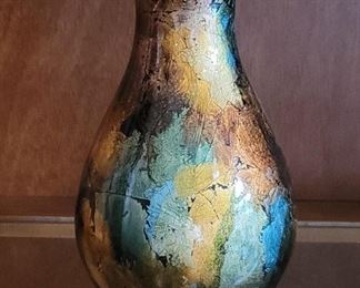 Raku Style Pottery Vase