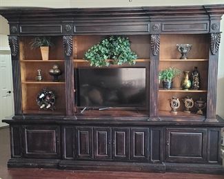 Ashley Entertainment Center w/ Side Bookcases