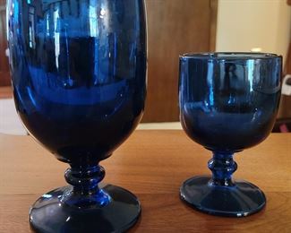 Are you into Blue?
Cobalt blue that is. A dozen of each size, these cobalt blue glasses enhance any table scape. Perfect condition and ready to entertain!


