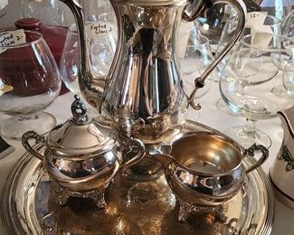 Let’s Have High Tea
No trip across the pond is necessary to have afternoon tea. Bring your own crumpets! Gorgeous tea pot, sugar, creamer and tray included.
