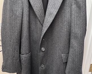 Men's wool dress coat