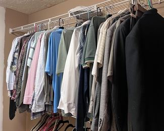 Assorted men's clothing
