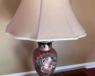 Painted plaster lamp (1 of 2)