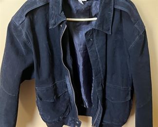 Men's suede bomber jacket