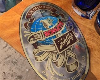 Vintage beer mirror