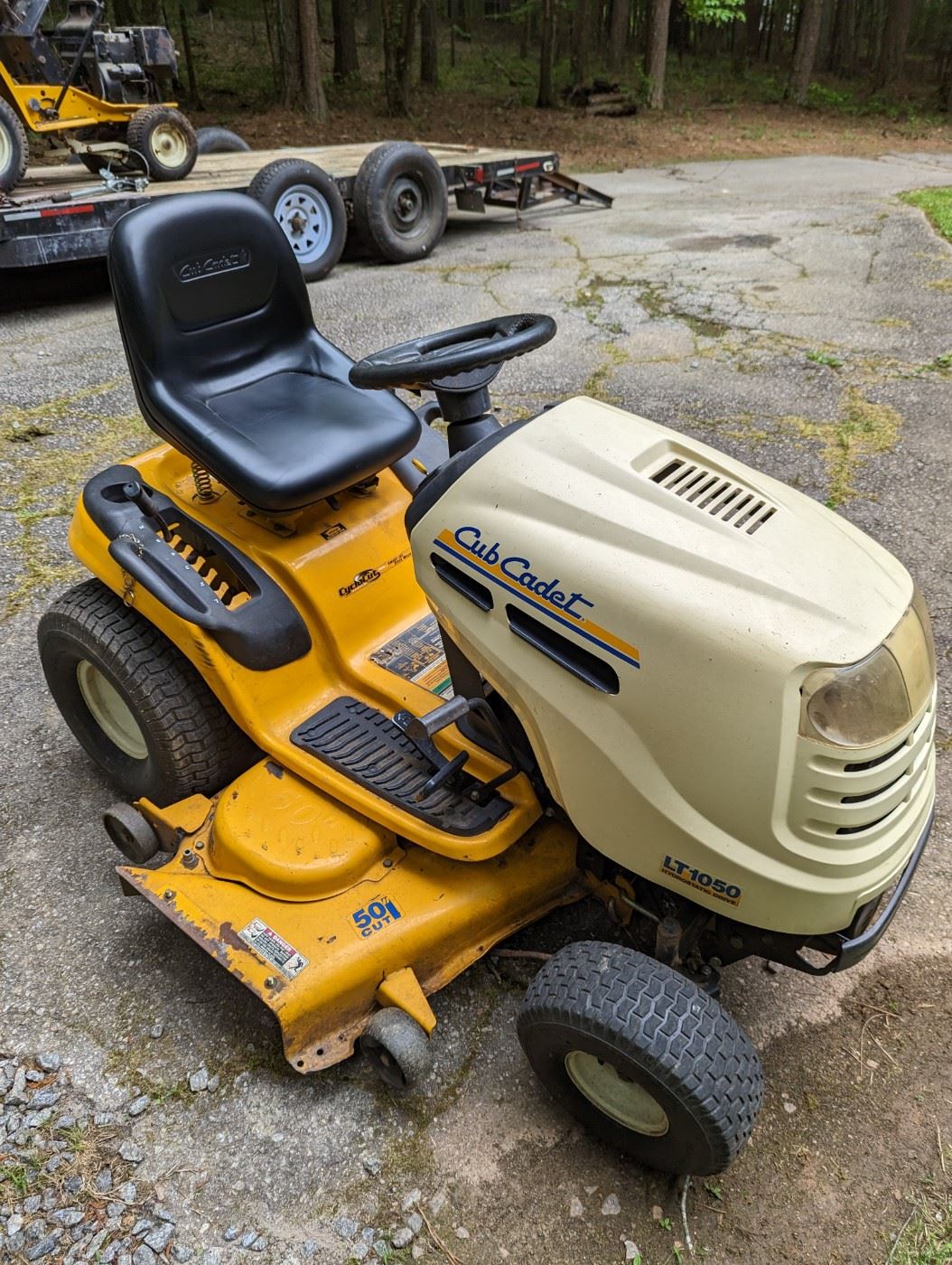 Cub cadet riding lawn mower
