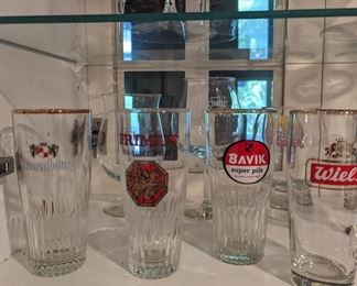 Imported beer glasses