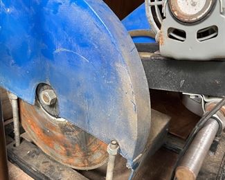 Large lapidary saw with split phase Dayton motor