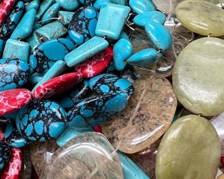 More BEADS! All shapes, sizes, colors, patterns, and materials! All priced for this estate sale ready to go! 