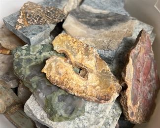 Rockhounds unite! Dozens of buckets full of Rough, Slabs, and Specimens