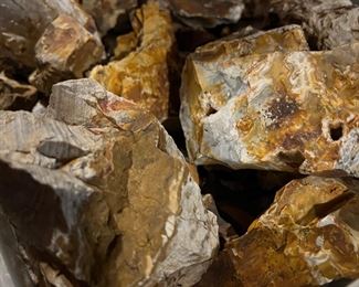 Ohio Flint Rough with Quartz  Drusy